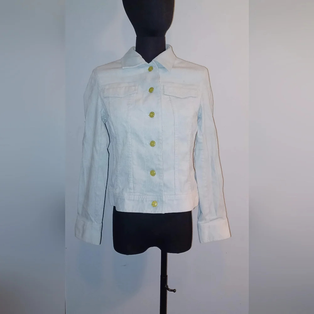 Talbot's Corduroy Baby Blue Jacket - Picture 2 of 6